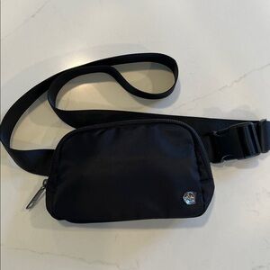 Pander Black Belt Bag with Adjustable Strap